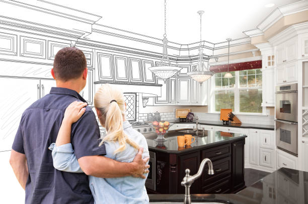 Custom kitchen cabinets installed in a Katy home